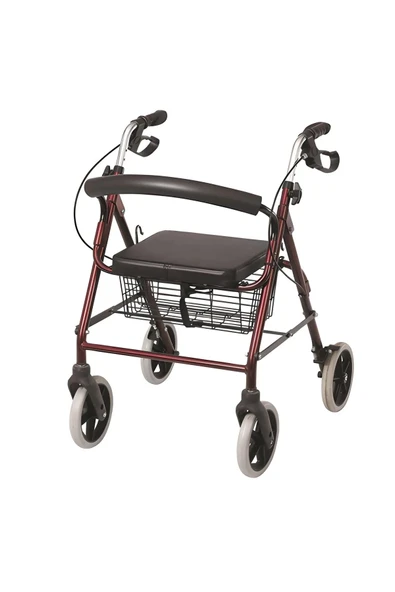 ROOLY Alüminyum Katlanabilir Rollatör Yaşlı Yürüteç 110 Kg Taşıma Kapasiteli | Yerli Üretim | ürün görseli