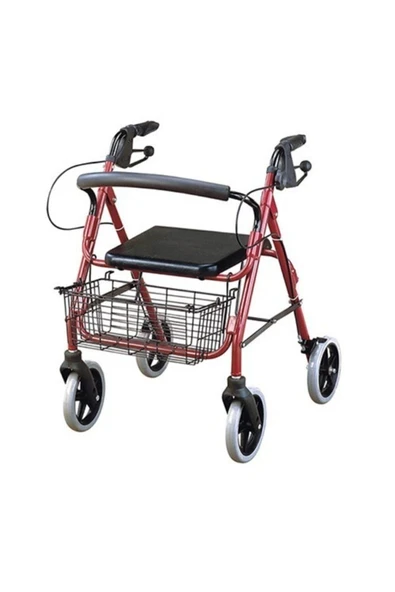 WALESSAN Hasta Yaşlı Yürüteci Lüx Yürüteç Tekerlekli Walker - W965 Tekerlekli Rollatör - 5
