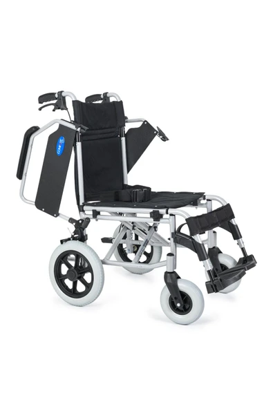 COMFORT PLUS DM-337 40cm Silver Alüminyum Özellikli Transfer Tekerlekli Sandalye - Resim 6