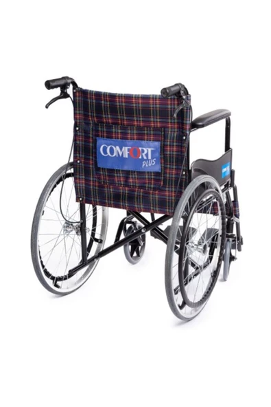 COMFORT PLUS KY809BJ Ekose Özellikli Tekerlekli Sandalye - Resim 3