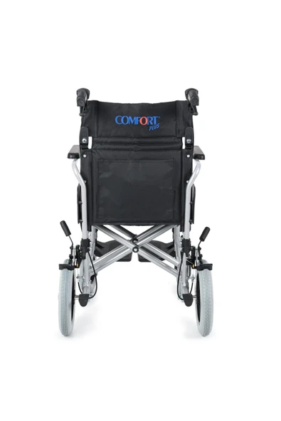 COMFORT PLUS DM-337 40cm Silver Alüminyum Özellikli Transfer Tekerlekli Sandalye - Resim 4