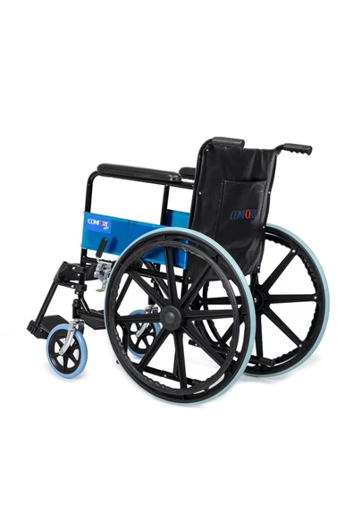 COMFORT PLUS KY809 Deri Döşeme Standart Tekerlekli Sandalye - Resim 4