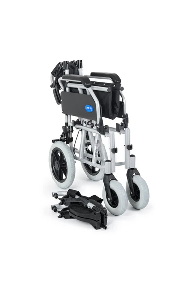 COMFORT PLUS DM-337 40cm Silver Alüminyum Özellikli Transfer Tekerlekli Sandalye - Resim 7