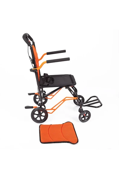 COMFORT PLUS DY01409LJ Turuncu Transfer Tekerlekli Sandalye - Resim 4