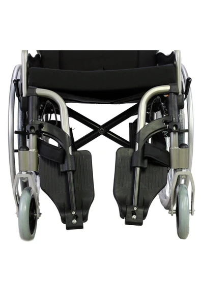 POYLİN P957 Alüminyum Hafif Hasta Engelli Refakatçi Tekerlekli Sandalye 50 Cm - 4