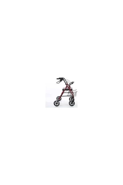 WHİTWHEELS Whit Wheels Tekerlekli Oturaklı Yürüteç Frenli Sepetli Wolker Rolatör - 2