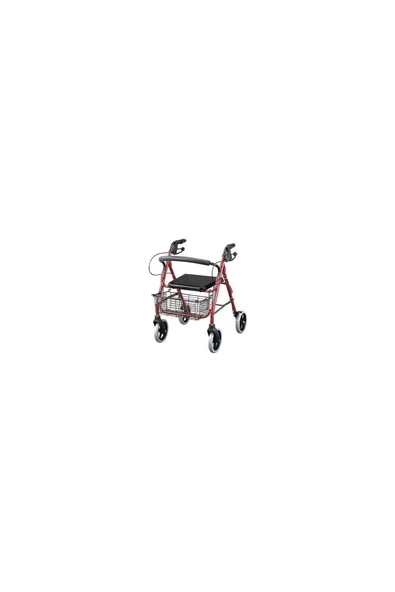WHİTWHEELS Whit Wheels Tekerlekli Oturaklı Yürüteç Frenli Sepetli Wolker Rolatör - 3