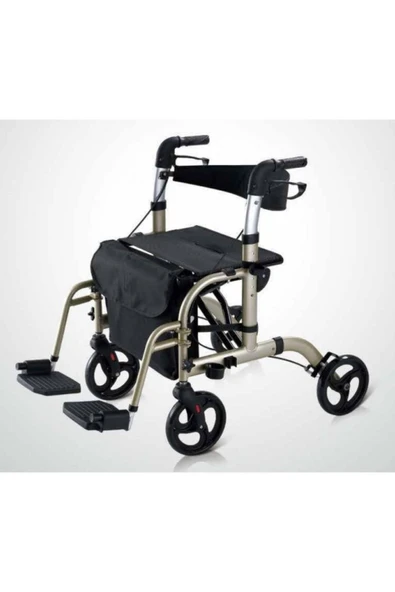 MEDİKALBİRLİK Ayaklıklı Rollatör Titanyum - Resim 2