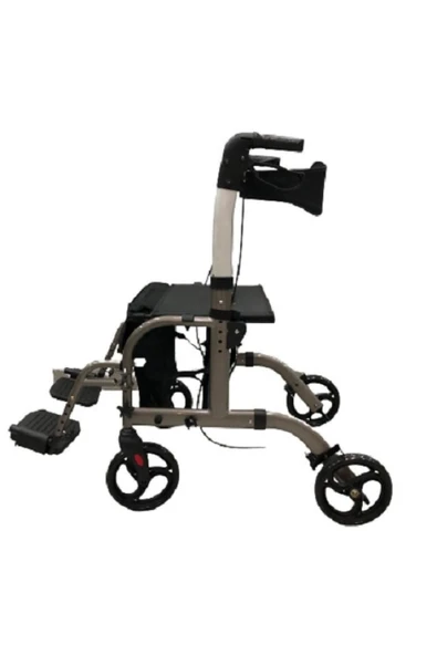 MEDİKALBİRLİK Ayaklıklı Rollatör Titanyum - Resim 3