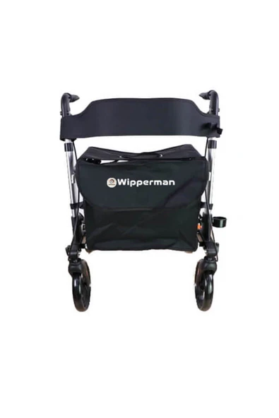 Frenli Lüx Hasta Yürüteç Aluminyum Tekerlekli Rolatör Oturaklı - 2