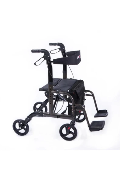 WOODHUB İthal Lüx Ayak Pedallı Alüminyum Rolatör Yürüteç Bz9124a - 5