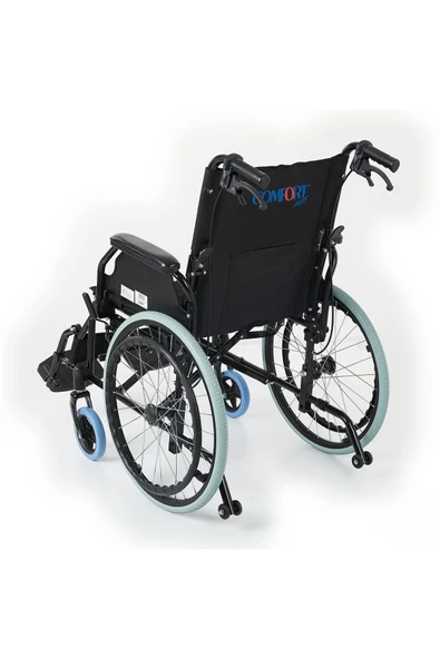 COMFORT PLUS Tage 863laj A20 Alüminyum Özellikli Refakatçı Frenli Tekerlekli Sandalye - Resim 2
