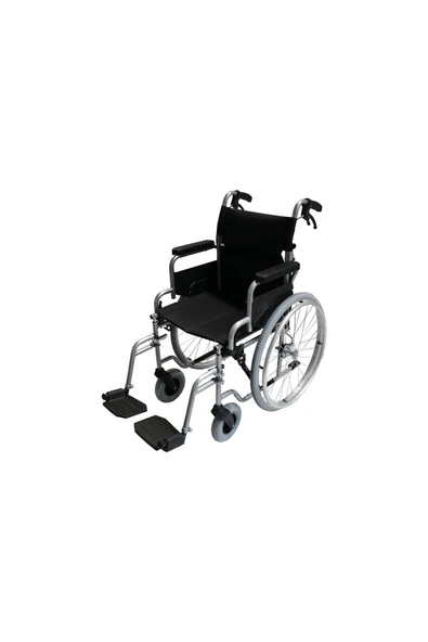 POYLİN Refakatçi Frenli Manuel Tekerlekli Sandalye 45 Cm - 2