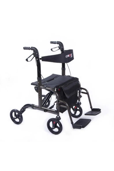 WOODHUB İthal Lüx Ayak Pedallı Alüminyum Rolatör Yürüteç Bz9124a - 4
