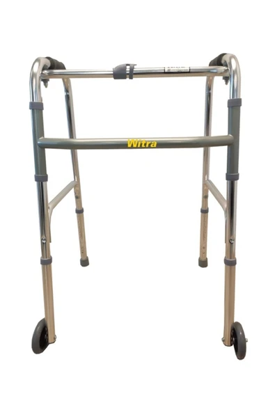 MEDİKALÖZTÜRK Lüx Ithal Tekerlekli Hasta Yürüteci Alüminyum Walker Wolker Yürüteç - Resim 2