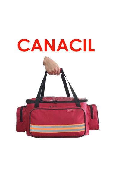 CANACIL Travma Çantası  Acil Müdahale Çantası  Ilk Yardım Çantası Kırmızı  Tk5411 - 1