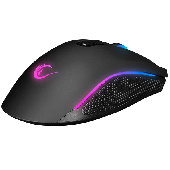 RAMPAGE SMX-R44 V2 MAKROLU SİYAH 12800 DPI RGB LEDLI 80 MILYON GAMING PRO OYUNCU MOUSE - 5