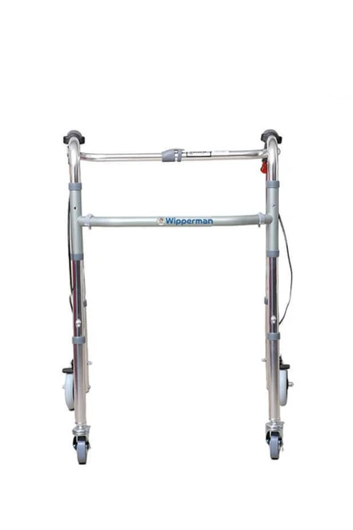 TURMED Tekerlekli Hasta Yürüteci Freli Katlanır Walker Tekerlekli Katlanır Yürüteç - Resim 3