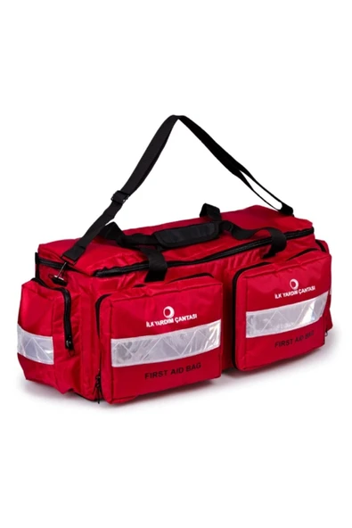 COMFORT PLUS Ilk Yardım Çantası 2 Çepli Büyük Boy Kırmızı Uyumlu - Resim 3