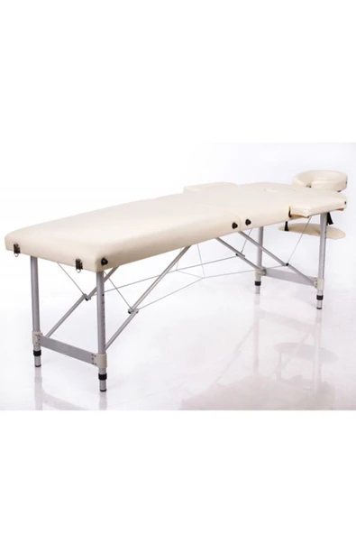 MAXİ Katlanabilir Metal Masaj Masası, çanta Tipi Masaj Ve Tedavi Yatağı Beyaz - 2