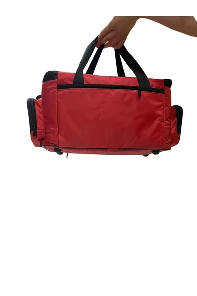 MEDİSTAN Ilk Yardım Acil Müdahale Çantası Ambulans Att Travma Asm Omuz Çantası Kırmızı Renk - Resim 2