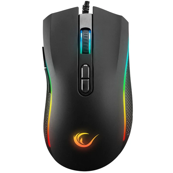 RAMPAGE SMX-R44 V2 MAKROLU SİYAH 12800 DPI RGB LEDLI 80 MILYON GAMING PRO OYUNCU MOUSE - 2