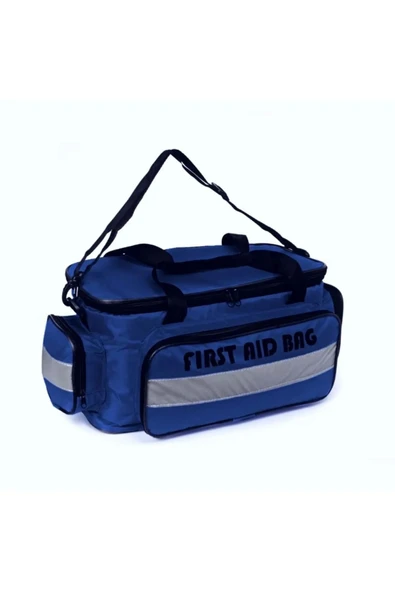 MEDSEY İlk Yardım Acil Müdahale Çantası Ambulans Att Travma Asm Omuz Çantası Mavi Renk - Resim 2