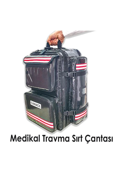 CANACIL Büyük Travma Sırt Çantası - CANACIL - TK3855 - TipX - Siyah - 1