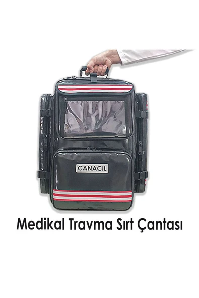 CANACIL Büyük Travma Sırt Çantası - CANACIL - TK3855 - TipX - Siyah - 2