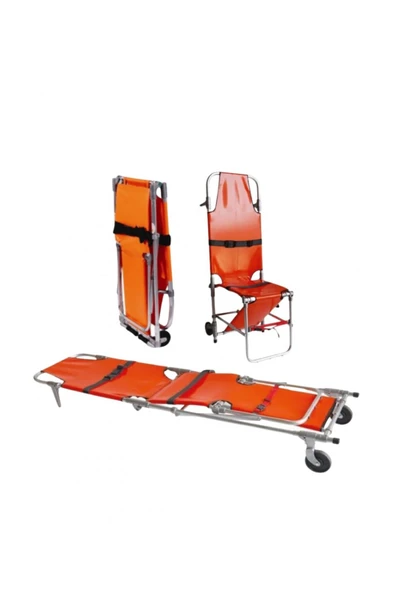 KARAKÖY TEMİN KOMBİNASYON SEDYE SANDALYE TİPİ SEDYE AYARLI SEDYE MERDİVEN SEDYE ürün görseli