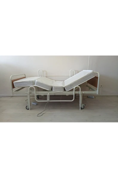 MEDİLABS 2 Motorlu Hasta Karyolası + 4 Parçalı Sünger Yatak + Havalı Yatak - Resim 5