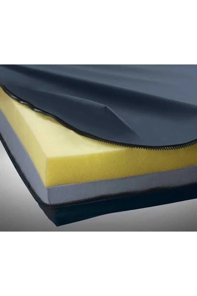 MAVİPAZAR Fermuarlı Hasta Karyolası Yatağı Visco 90x190x14 Cm ürün görseli 1