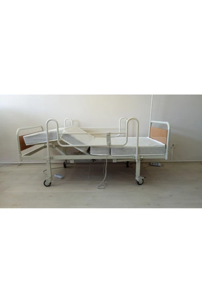 MEDİLABS 2 Motorlu Hasta Karyolası + 4 Parçalı Sünger Yatak + Havalı Yatak - Resim 6