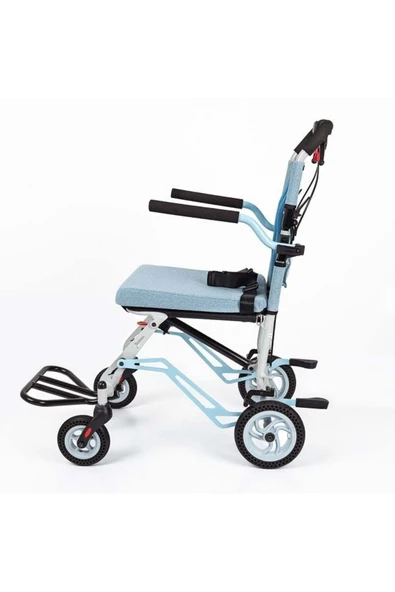 COMFORT PLUS DY01409LJ Mavi Transfer Tekerlekli Sandalye - Resim 2