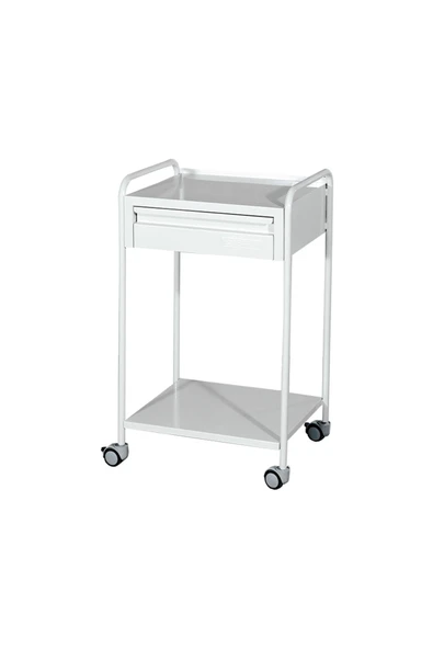 MEDİKALBİRLİK Çekmeceli ve Raflı Cihaz Arabası E-233 ürün görseli 1