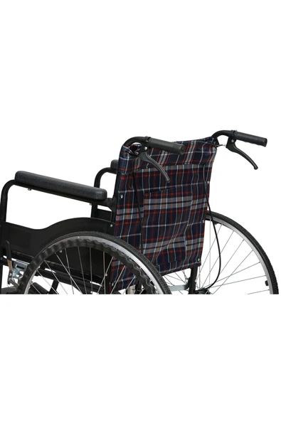 WE CHEM Refakatçi frenli manuel tekerlekli sandalye - Resim 4