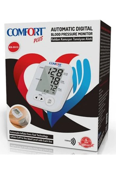 COMFORT PLUS Kd-5915 Üst Koldan Ölçme Türkçe Konuşan Tansiyon Aleti - Resim 2