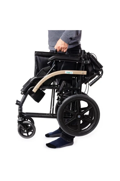 MEDİKALBİRLİK Ky871 Refakatçi Manuel Tekerlekli Sandalyesi - Resim 4