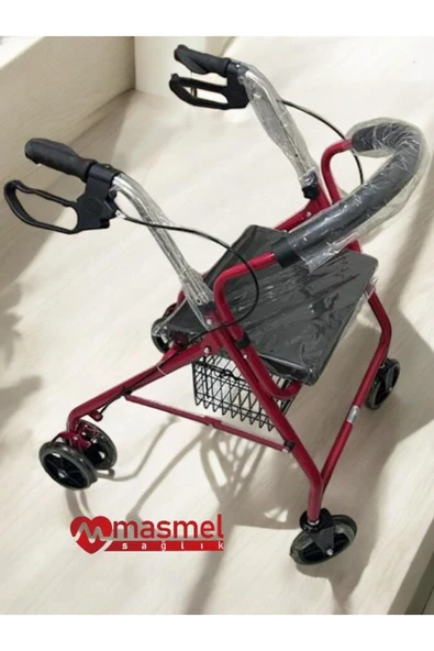 MASMEL SAĞLIK Rolatör Tekerlekli Rollator Yürüteç Hasta Yaşlı Yürüteci Yetkili Bayiden - Resim 2