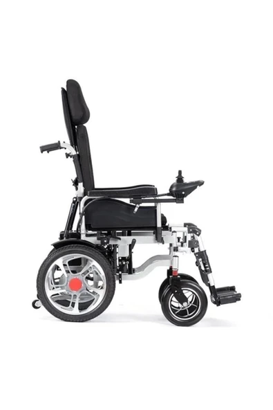 MEDİKALBİRLİK ayak kalkar sırt yatar Akülü Tekerlekli Sandalye baş destegi - Resim 4