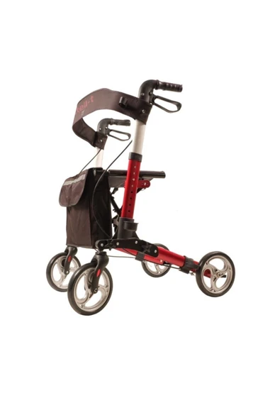 MASMEL SAĞLIK 4 Tekerli Yürüteç Rollatör Lüx Oturaklı Katlanabilir Lüx Alüminyum ürün görseli