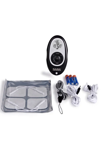 SABA Fdes108 Tens Ems Cihazı 2 Kanallı 4 Pedli Pilli Fizik Tedavi Ve Masaj Stimülatör (4 ADET PED HEDİYE) - Resim 3