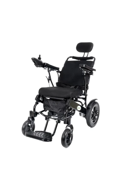 MEDİKALBİRLİK Creative CR-6012 Lux Lityum Pilli (Akülü) Tekerlekli Sandalye (Baş Destekli, Manuel Sırt Destekli) - Resim 2