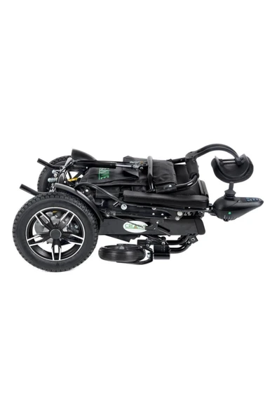 MEDİKALBİRLİK Creative CR-6012 Lux Lityum Pilli (Akülü) Tekerlekli Sandalye (Baş Destekli, Manuel Sırt Destekli) - Resim 8