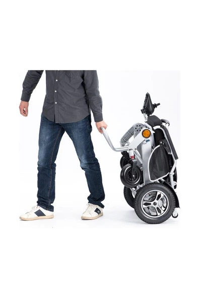 JETTY JT-309 Uzaktan Kumandalı Hafif Akülü Tekerlekli Sandalye Vipsağlık - Resim 3