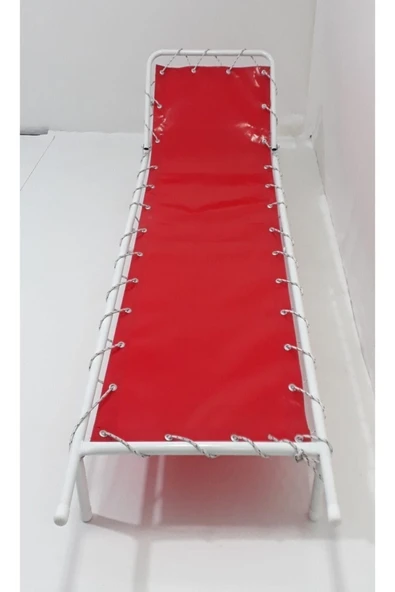 NEXTMED Unisex Kırmızı Portatif Brandalı Sedye ürün görseli