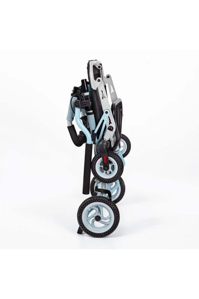 COMFORT PLUS DY01409LJ Mavi Transfer Tekerlekli Sandalye - Resim 8