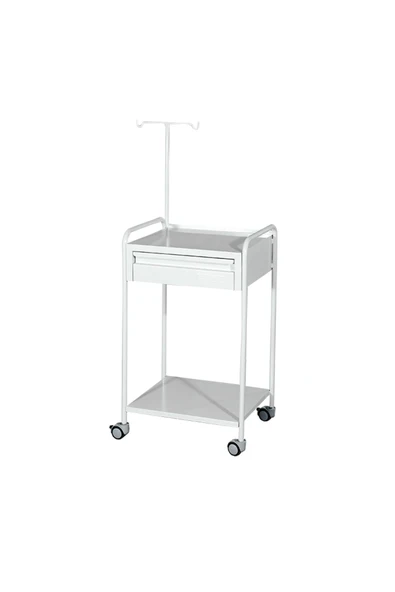 MEDİKALBİRLİK Serum Askılı ve Çekmeceli Cihaz Arabası E-233/A ürün görseli