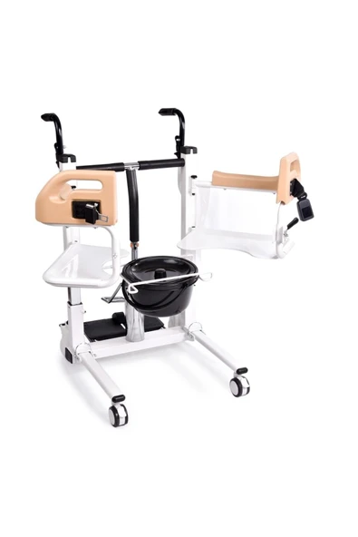 COMFORT PLUS Dm-160 Tuvaletli Tekerlekli Sandalye (manuel) Ayak Pedallı - Resim 5