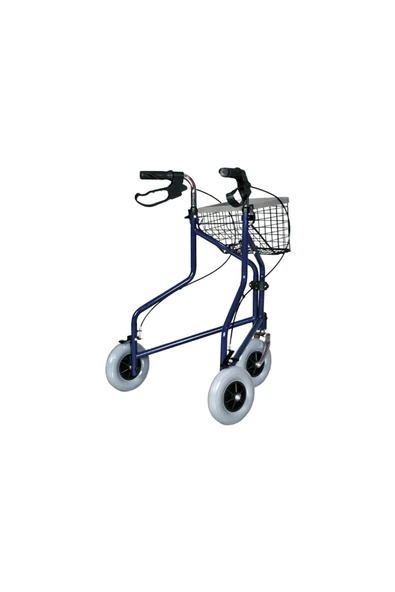 WALESSAN Medwelt Ithal 3 Tekerlekli Çantalı Frenli Walker Yürüteç - Resim 5